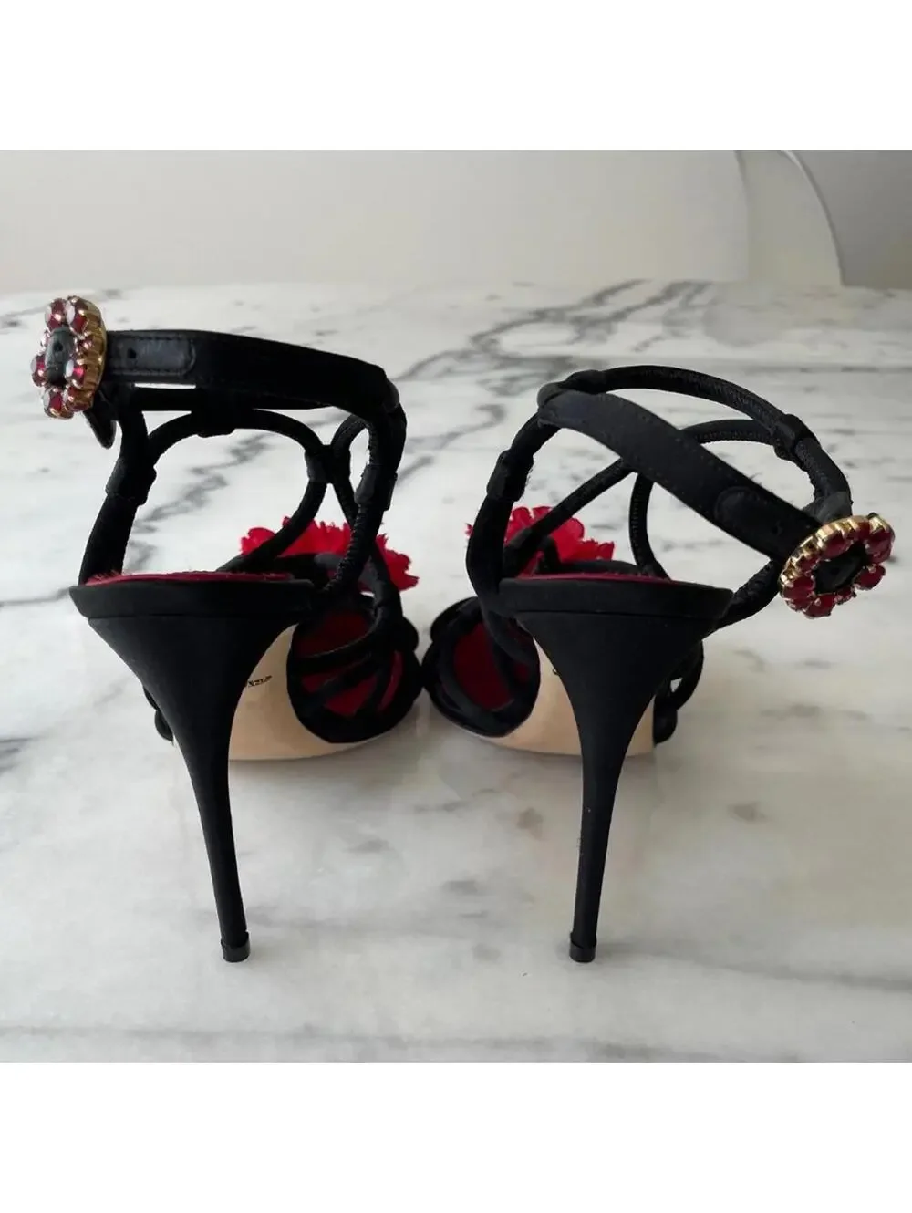 Dolce & Gabbana Black and Red Heels - Picture 7 of 9